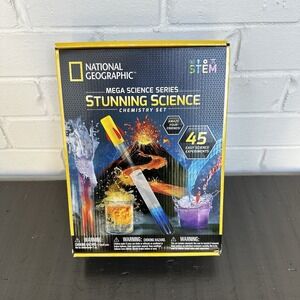 NATIONAL GEOGRAPHIC Stunning Science Chemistry Set STEM 45‎ Science Experiments